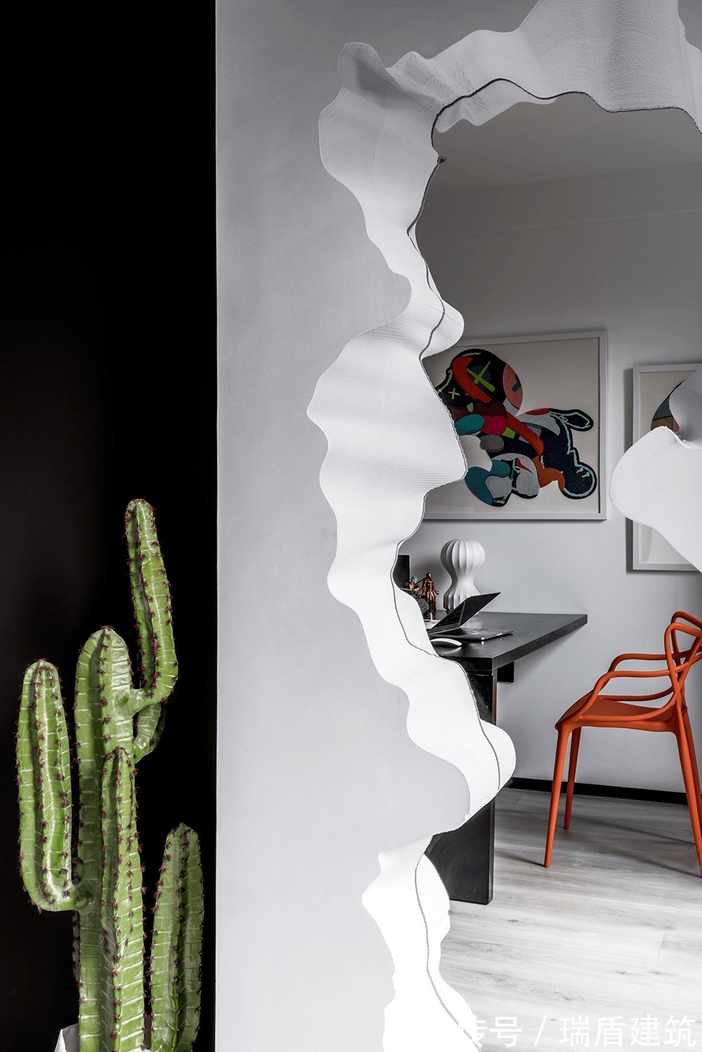 水泥板|120㎡简约高级黑,这样设计超有范!