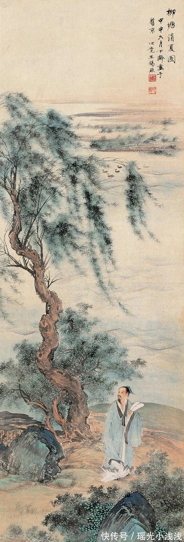 山水画家@天妒英才！一位在世45年的著名山水画家