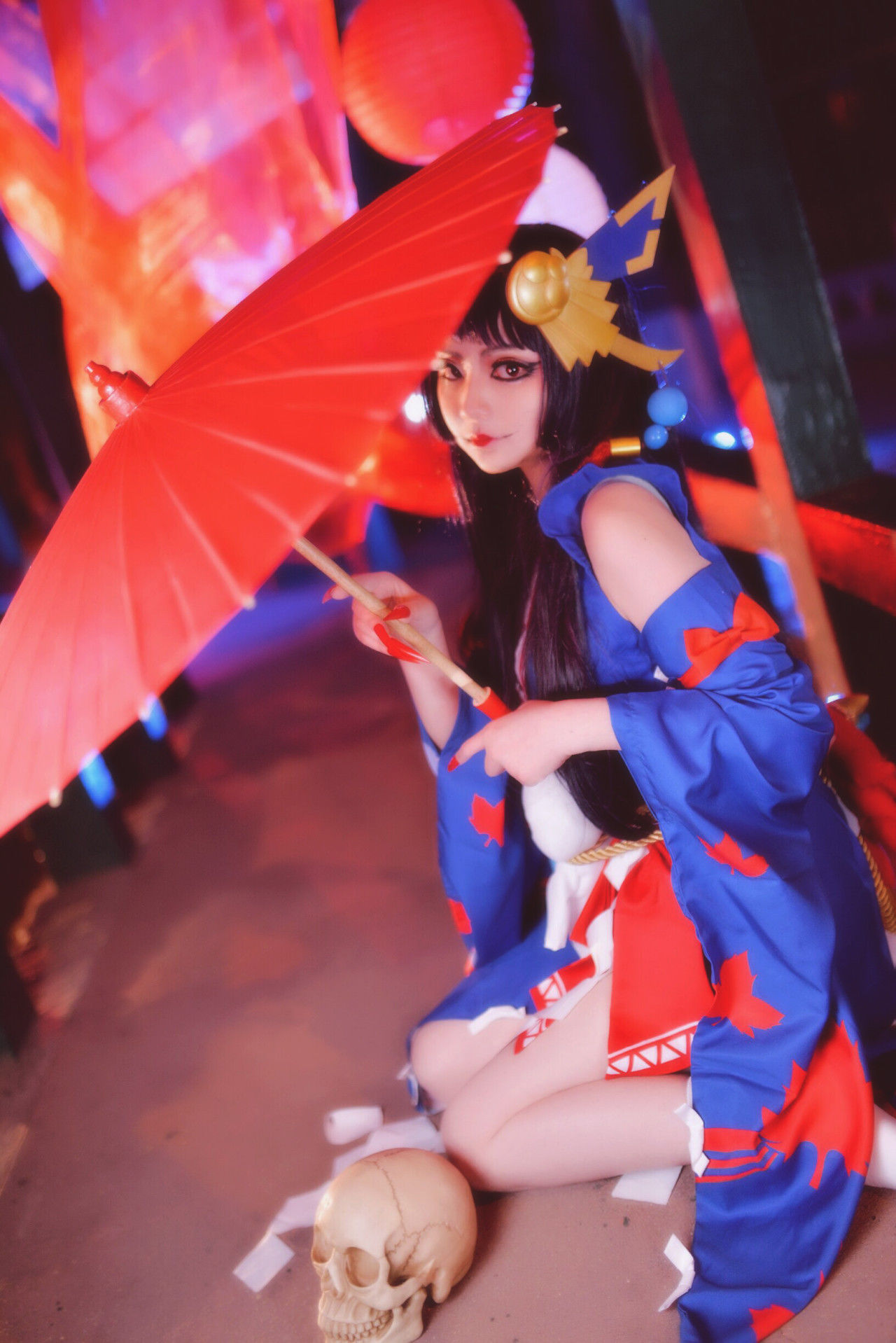 女鬼|鬼女红叶cosplay 是绝美的女鬼