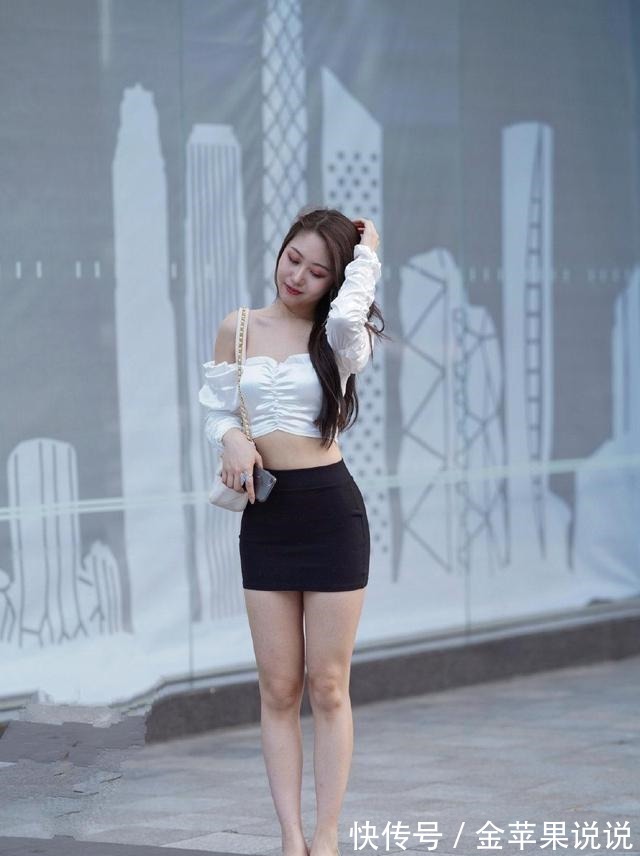 蓬蓬裙 时尚打底裤装扮有多美,没有多余点缀,非常有型!