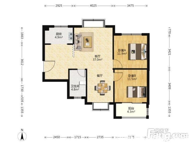 卧室|太不敢相信了100平三居室,花了22万,还是北欧风格