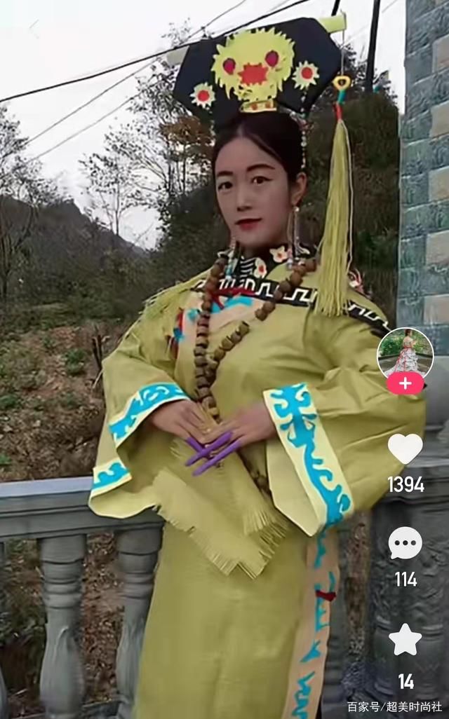 民族服饰@甘肃姑娘创新改造服装引关注，上演农村时装秀，环保创意获赞