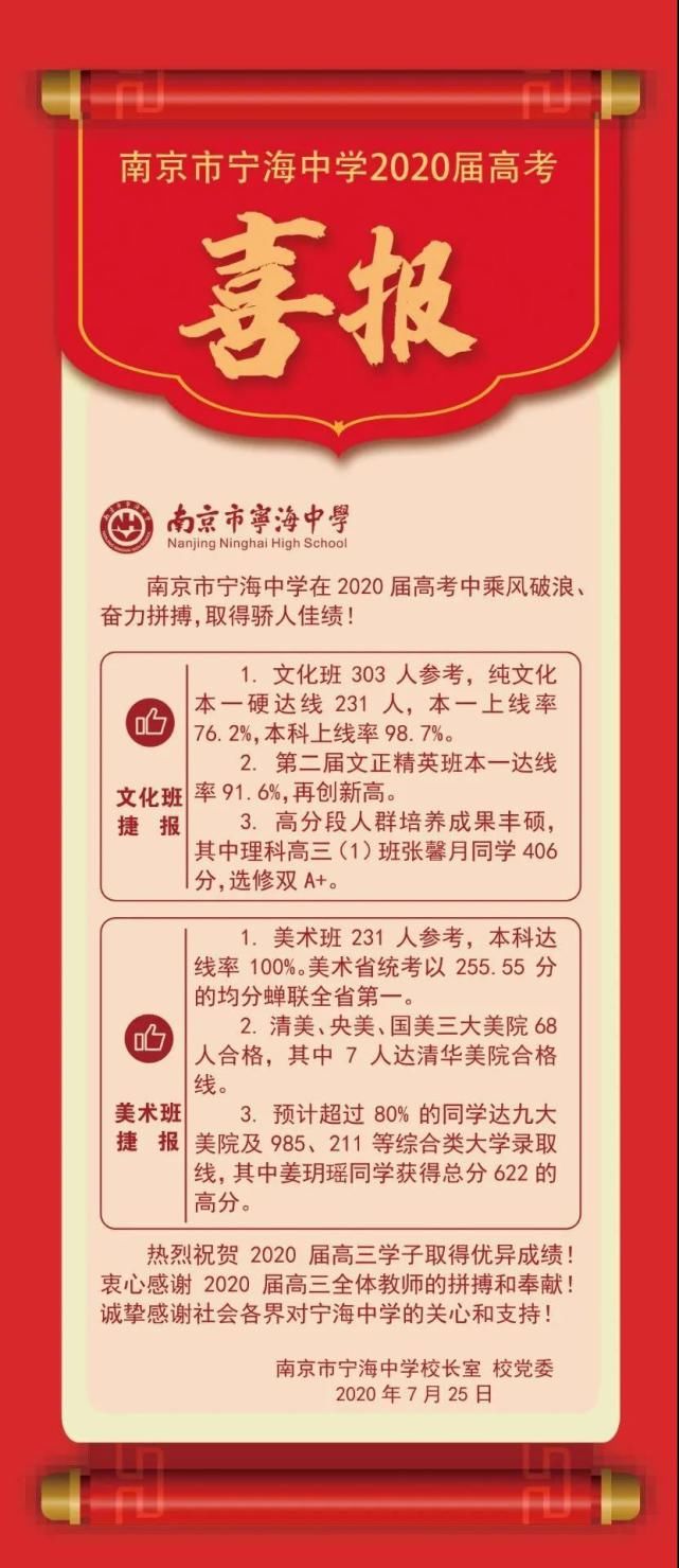 喜报|清华发来喜报！南京这所百年老校今天干了件大事