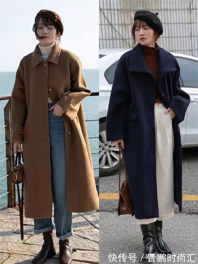 高筒裤 阔腿裤收起来吧!今年流行的过踝大衣,配高筒裤,妥妥的遮肉增高