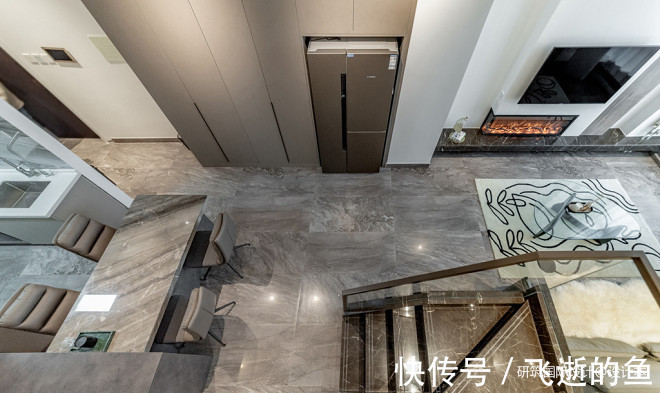 卫生间|70㎡打造岛台餐桌一体,开放式厨房