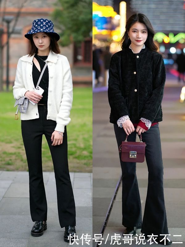 国内街拍真会选裤子，这3种时髦又显瘦，搭对了不输韩国美女