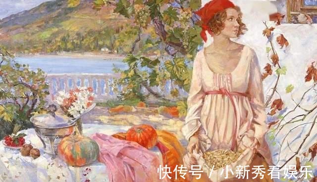 女画家@俄罗斯女画家油画作品，色彩绚丽