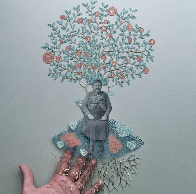 美女#美轮美奂，美女艺术家用一张纸雕刻出奇幻世界