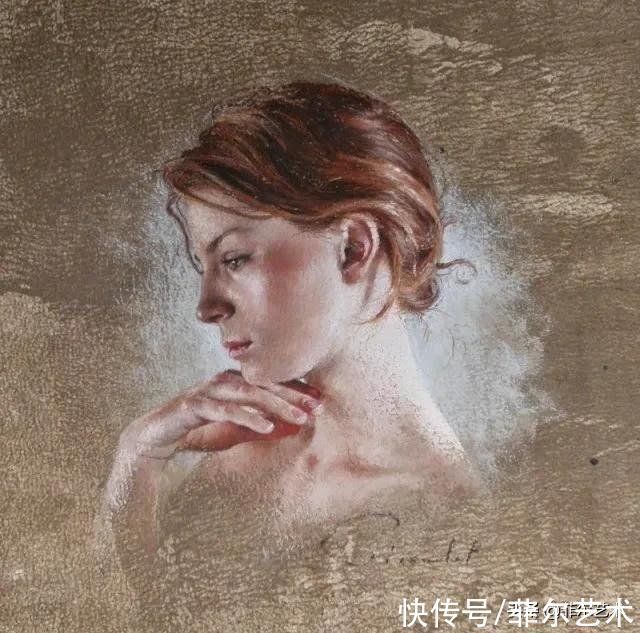 艺术学院$法国女粉彩大师,描绘的女性之美,细腻柔和