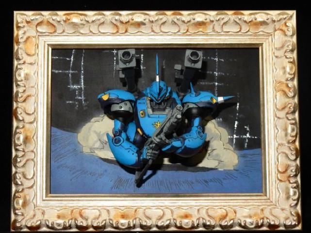 3d立體裝飾畫|模玩控:高達模型制作3D立體裝飾畫,在城市滑行的京寶梵