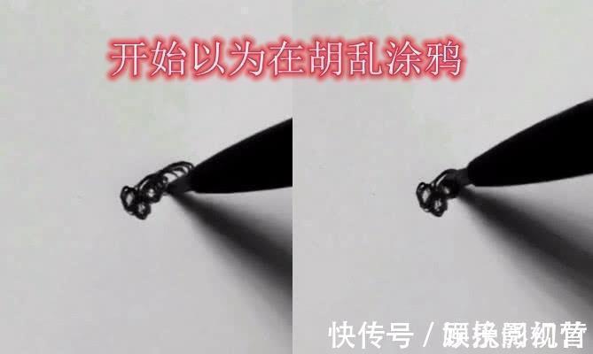 肖像画@开始以为在胡乱涂鸦,当美术生画完后,网友:对不起,打扰了!