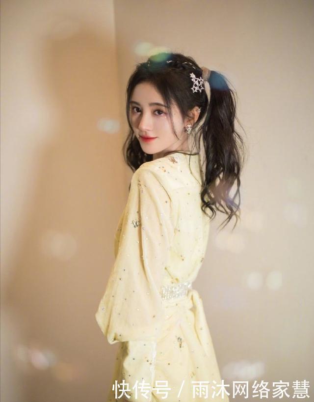 杨幂|杨幂迪丽热巴郑爽angelababy的双马尾造型,谁赢了