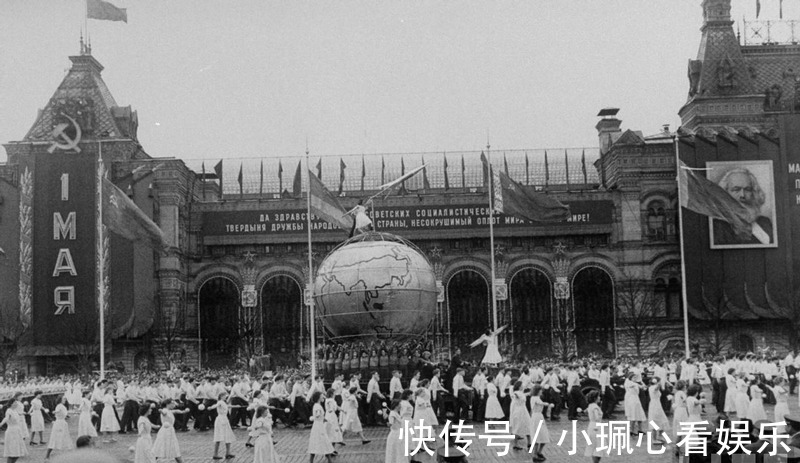 五一|老照片：1958年五一劳动节 莫斯科红场的盛大庆祝活动