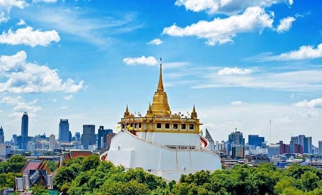 泰国|金山寺：曼谷最高的寺庙，金光闪闪不要错过