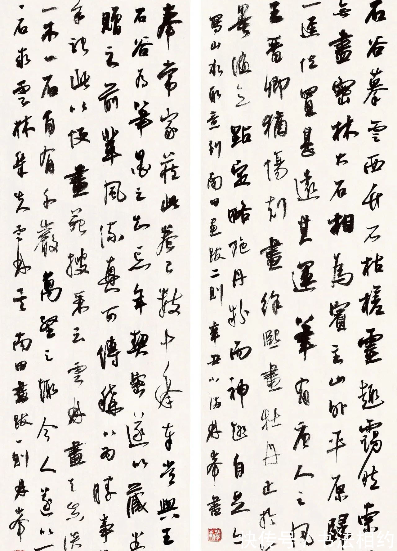 何绍基@他的行书以圆笔直入,有《祭侄文稿》笔意,又有何绍基的用笔之妙