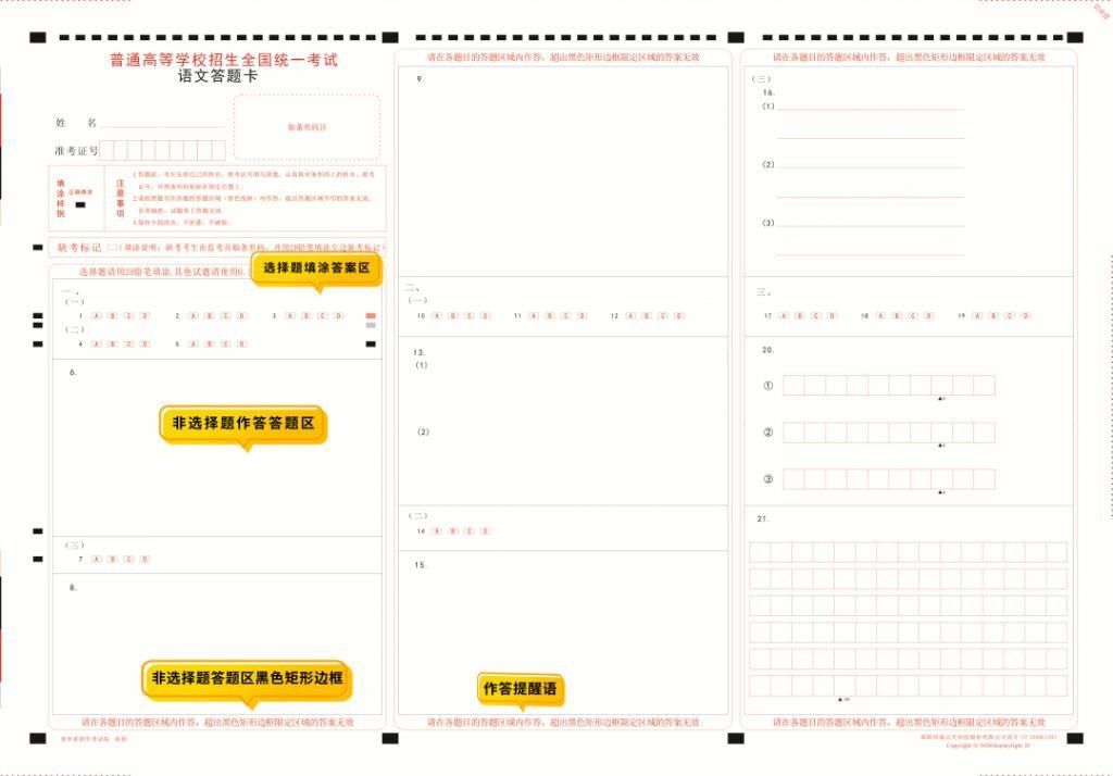 答题卡|贵州省招生考试院@高考考生：高考答题这些细节需注意