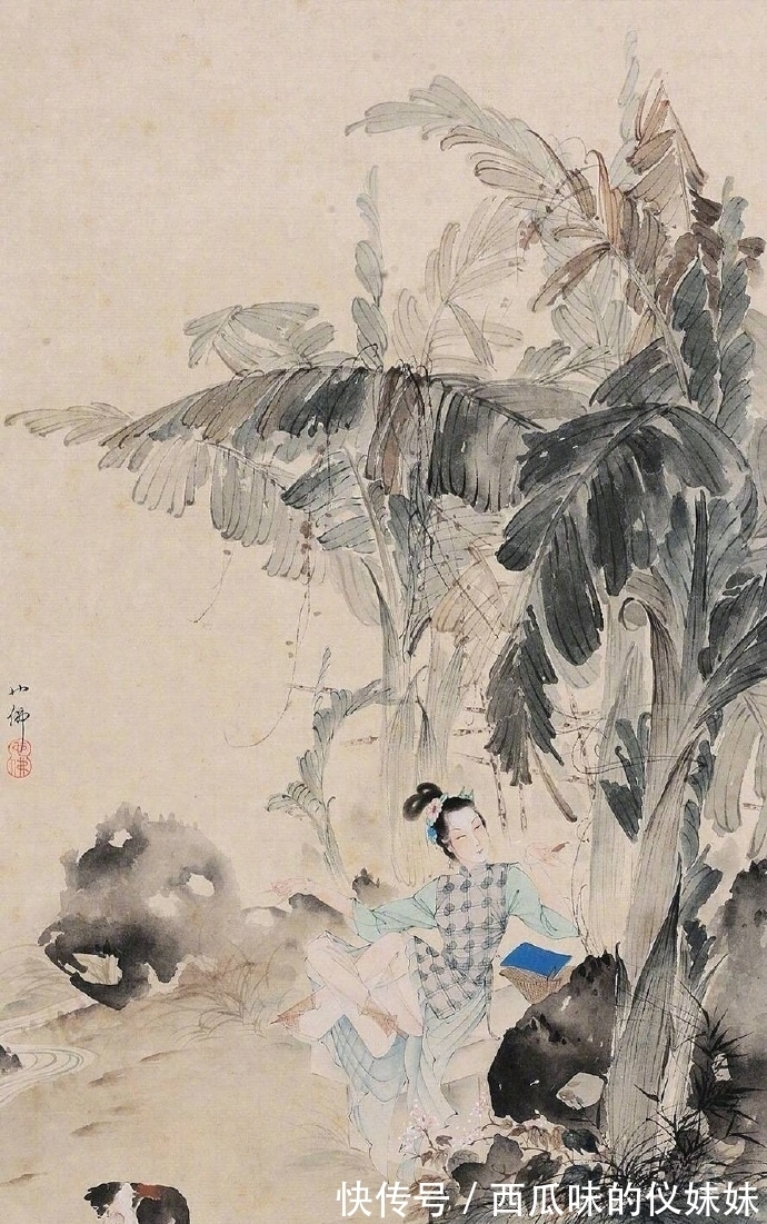 港币|别具一格的仕女画:春册也能画出这样的雅致格调,胡也佛真的好绝