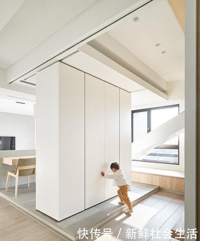 走廊|这是我见过最干净的家,将卧室悬空,完工堪比多间房,太实用了!