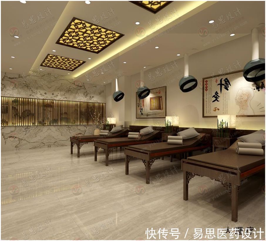 中医馆设计中应该注意那些细节?诊室灯光设计的方法, 艾灸室排烟设备,易思医药设计