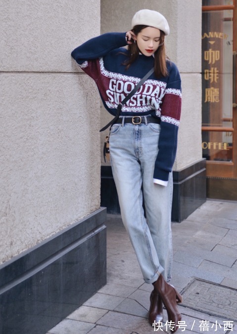 小蛮腰 开春之后穿什么才时髦?推荐“毛衣+牛仔裤”,百搭耐看不挑人