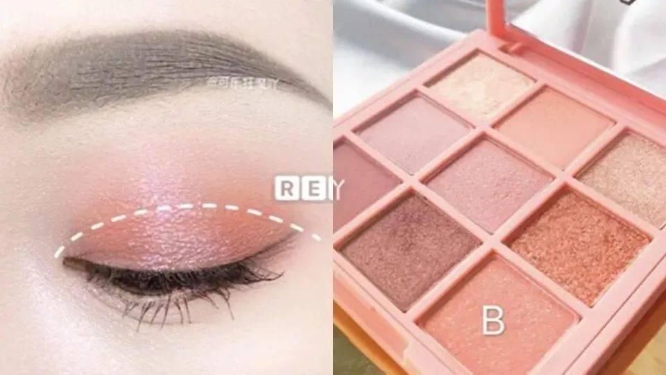 混血感|绝美渐层眼妆,实用九宫格眼影盘画眼影技巧公开!