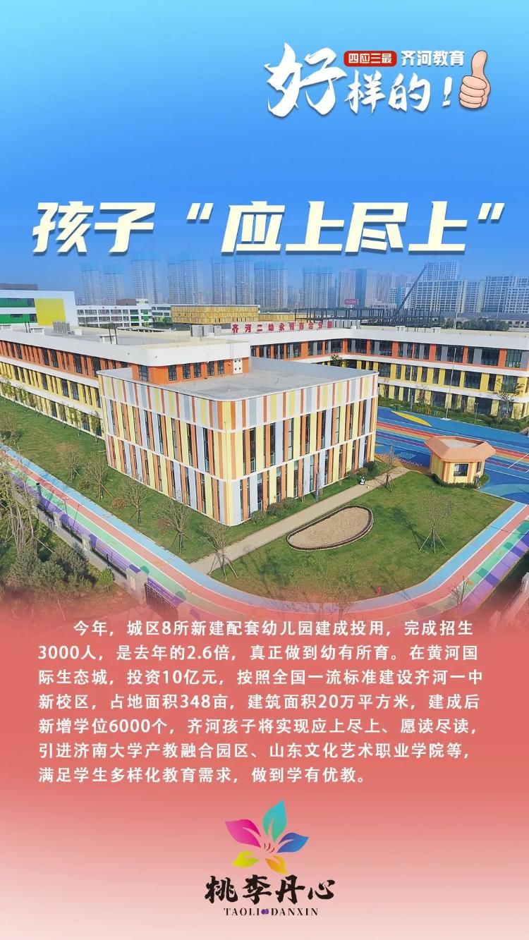 幼有所育·学有所教篇|上风上水上齐河 谁不说咱家乡好 | 齐河教育