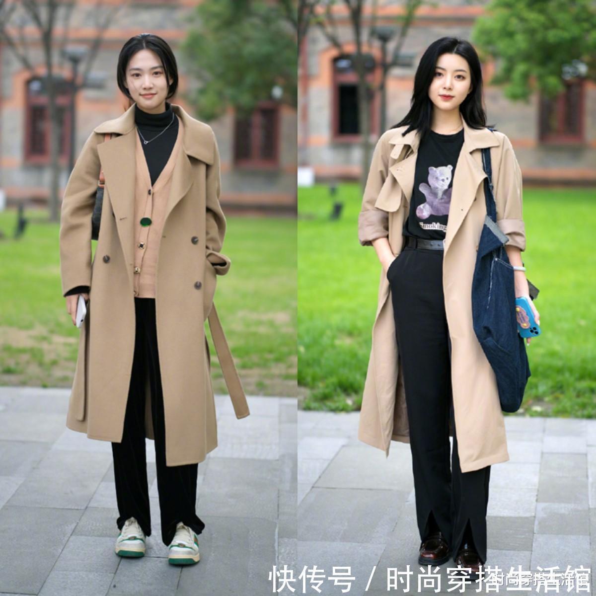 保暖|入秋后早晚凉怎么穿?试试这“长风衣+九分裤”,又保暖又实用
