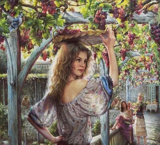 油画$加拿大女艺术家现实主义人体油画,细腻逼真,引人遐思