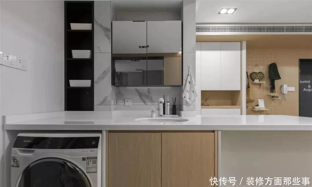 装修|120㎡简约风格装修效果,用隐形门和凌乱说再见!