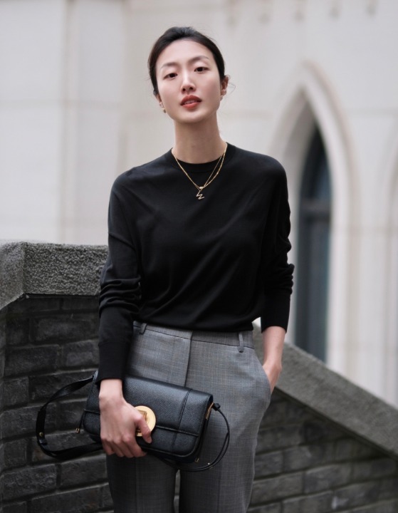 西装裤|针织衫怎么穿保暖又高级?借鉴这几组穿搭,洋气温柔又显气质