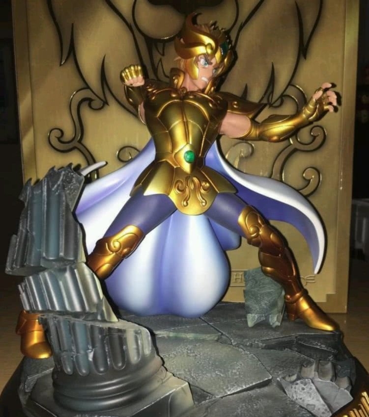 黄金圣斗士艾欧里亚手办,最后的特效件炫到炸_【快资讯】