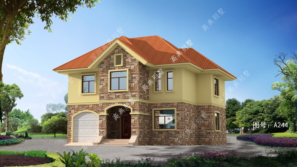 欧式|欧式小别墅,外观简洁美观,成本经济实用。