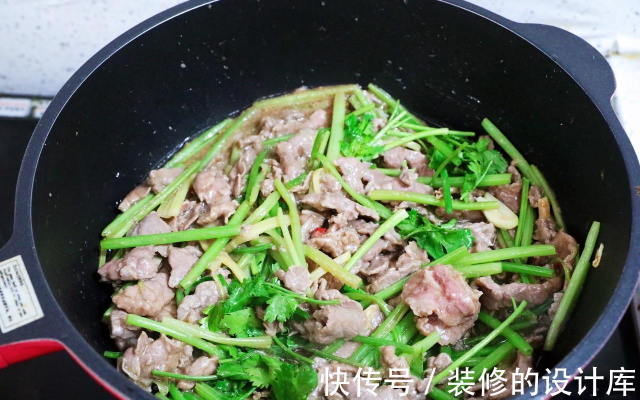 家常小炒牛肉,嫩滑爽嫩,秋冬营养菜