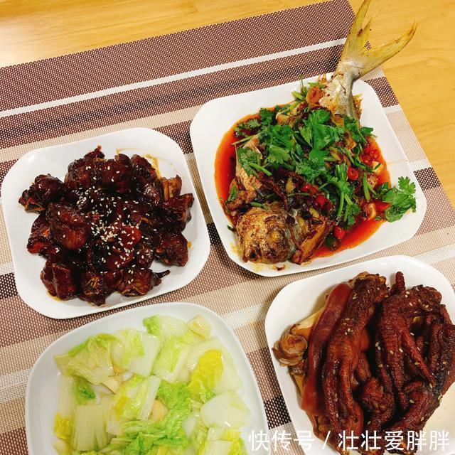  晚餐|周末晚餐 干烧鲳鱼 红烧排骨