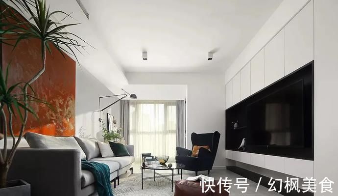 墨绿色|107㎡现代轻奢风格装修,时尚精致演绎优雅品位