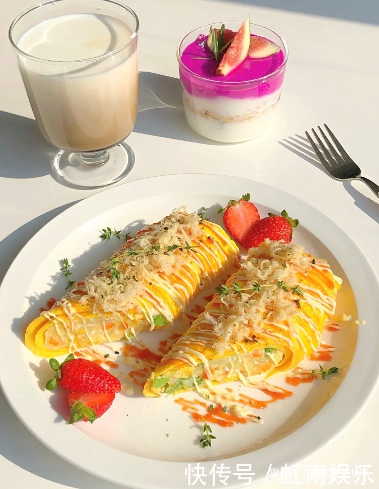 被阳光包围的土豆泥鸡蛋卷!应该给你自己的生活增添一些仪式感!