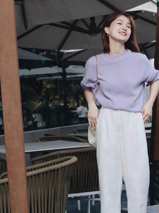 针织衫|初秋的日常穿搭分享,衬衫搭配半身裙高级通勤,美出了新高度