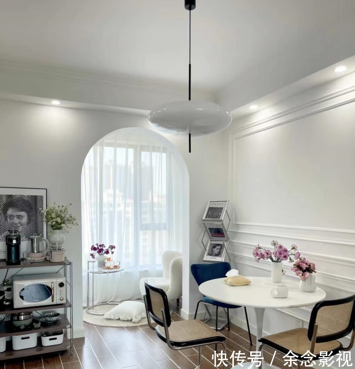 蕾丝|女主110㎡法式风格的家,颜值与浪漫并存,随手一拍就是杂志封面