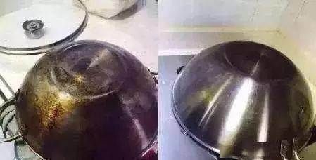 锅用久了底部油渍难除，只需3招，这样会使锅底非常干净，然后把又脏又黑的锅放在上面烤