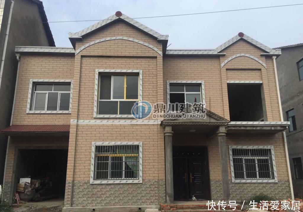 小别墅|回村建二层小别墅，房子建成+室内外装修，花了50多万，看看咋样