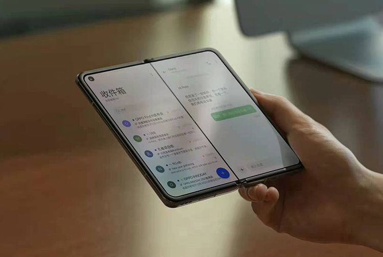 铰链|OPPO Find N折叠屏外观曝光，矮胖机身不同于三星和华为折叠屏