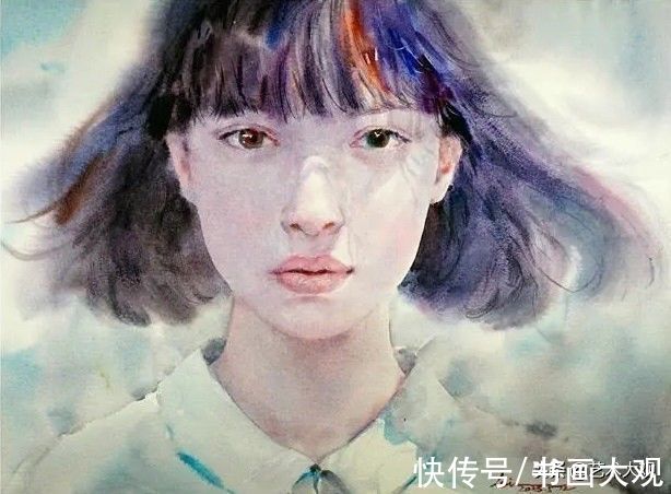 画家！好看的肖像水彩手绘90后网络知名画家张雷雷人物作品专辑