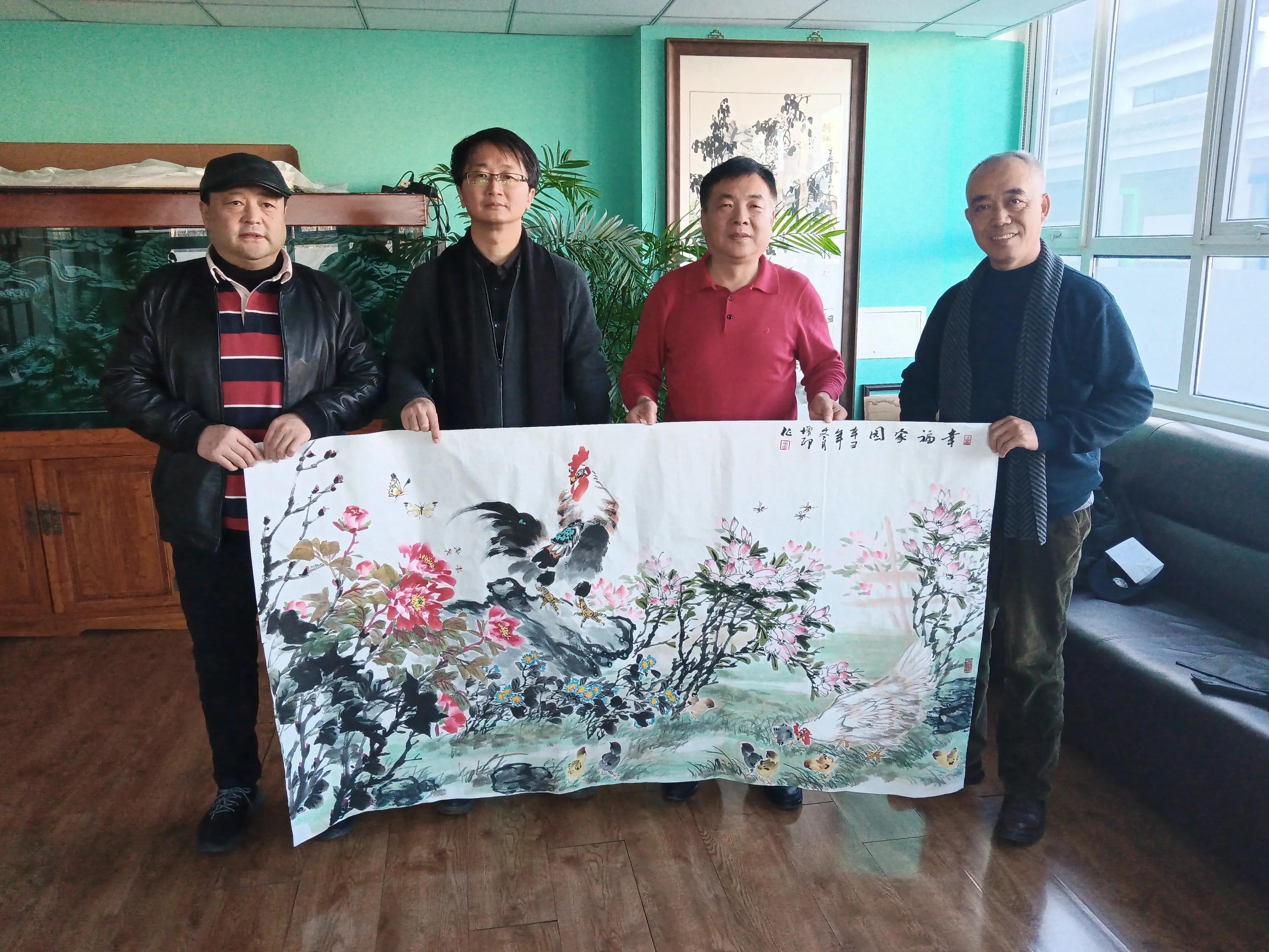 国画!中国当代花鸟画家李增印国画中的幸福家园