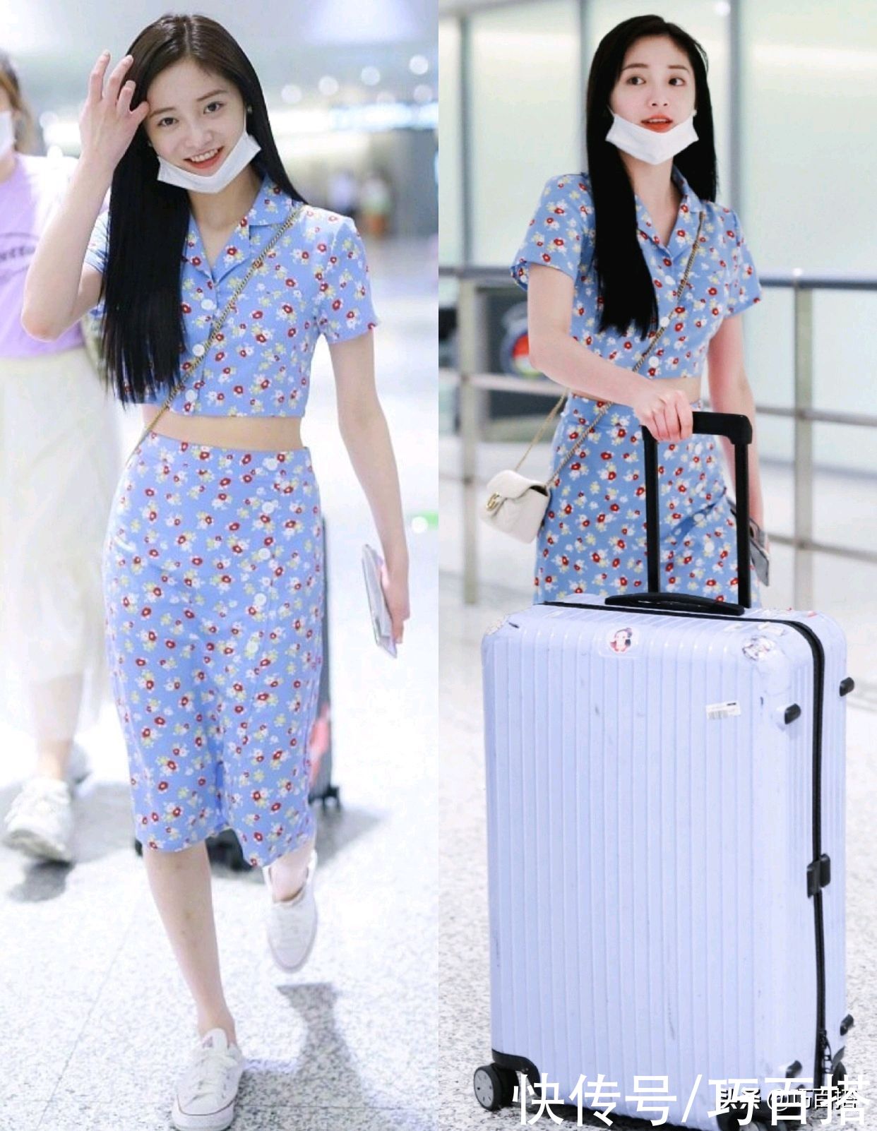 明星们|明星示范碎花裙的时髦穿法，或优雅或甜美或性感，你要的风格都有