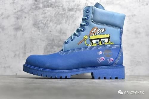 天伯伦|Timberland X SpongeBob SquarePants 天伯伦联名海绵宝宝皮靴