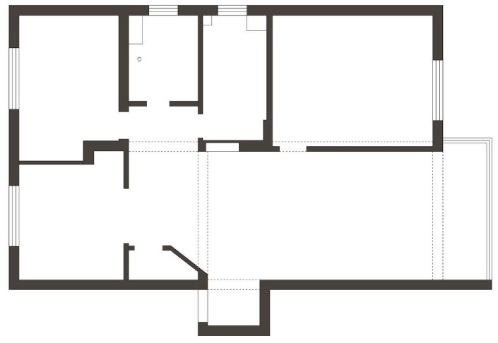 主卧|“穷装”反而更干净舒适,103㎡色调高度统一,耐看极了