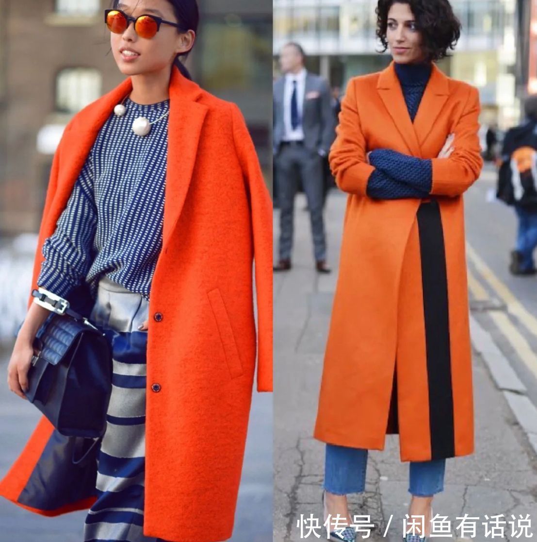 亮色|女人到中年少穿黑白灰!试试用“黄+蓝”点亮秋冬季,优雅又高级