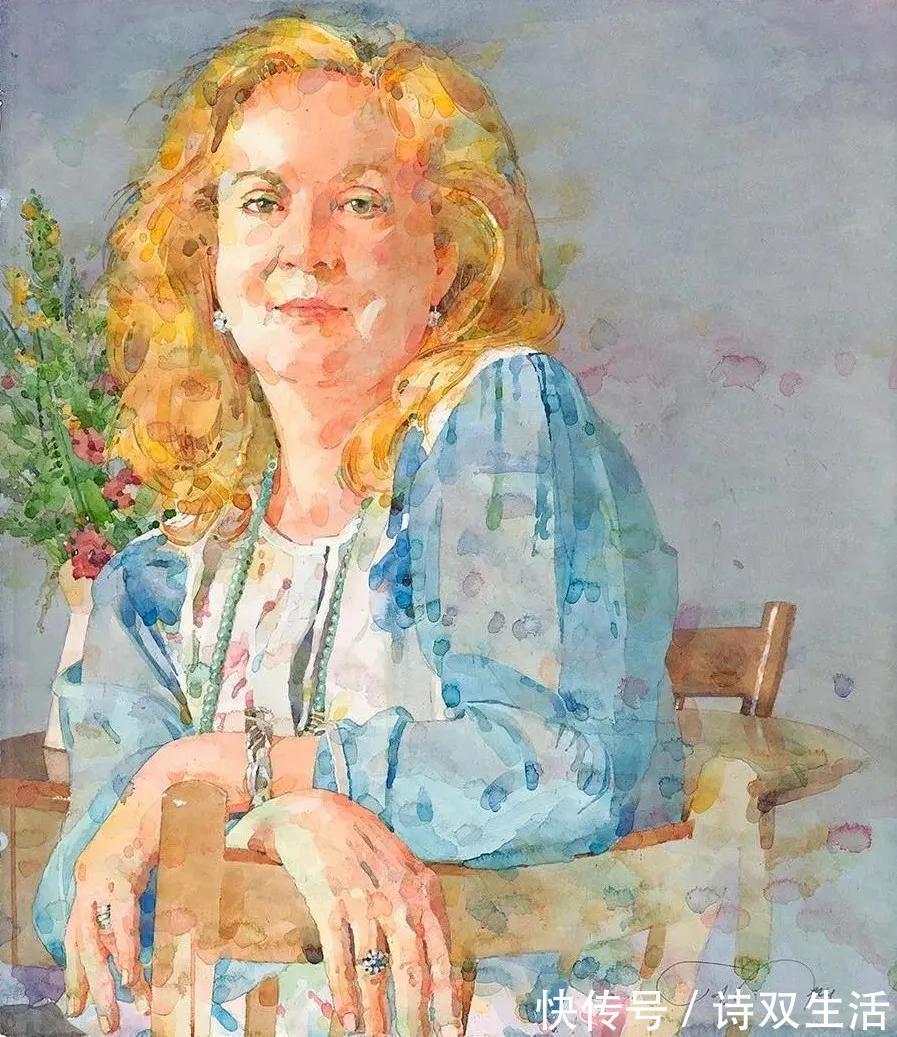 艺术学院&他笔下的人物生动活泼,色块叠加的恰到好处!