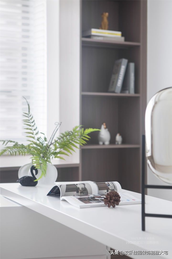 书房|140平现代简约,理想的婚房,是我想要的样子你都有