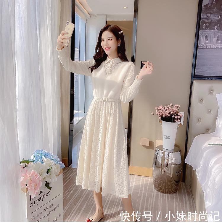 连衣裙|优雅气质连衣裙,温柔可爱风的穿搭,让你在冬季日常更加美丽动人